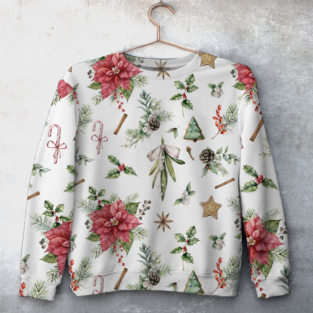 Christmas-Is-Coming-Unisex-All-Over-Print-Cotton-Sweatshirt-Merry-Christmas-Cotton-Sweatshirt Christmas Is Coming Unisex All Over Print Cotton Sweatshirt