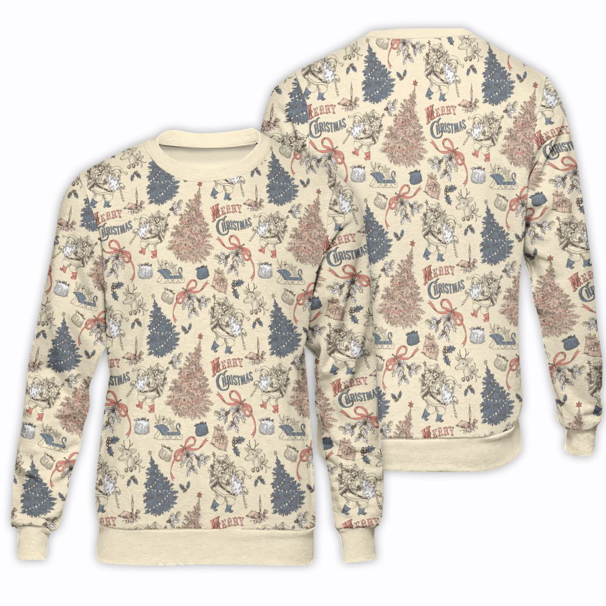 Christmas-Is-Coming-Unisex-All-Over-Print-Cotton-Sweatshirt-Merry-Christmas-Cotton-Sweatshirt Christmas Is Coming Unisex All Over Print Cotton Sweatshirt