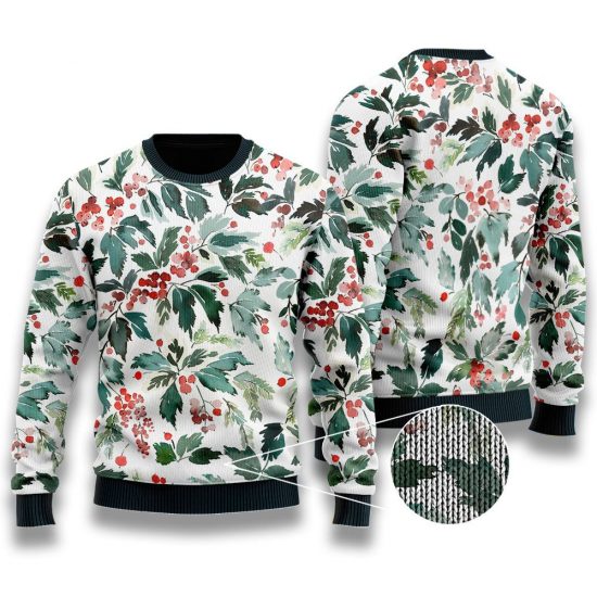 Christmas Leaves Ugly Sweaters