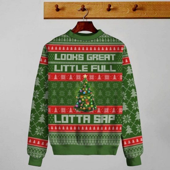 Christmas Lotta Sap Knitting Pattern 3D Print Ugly Christmas Sweatshirt