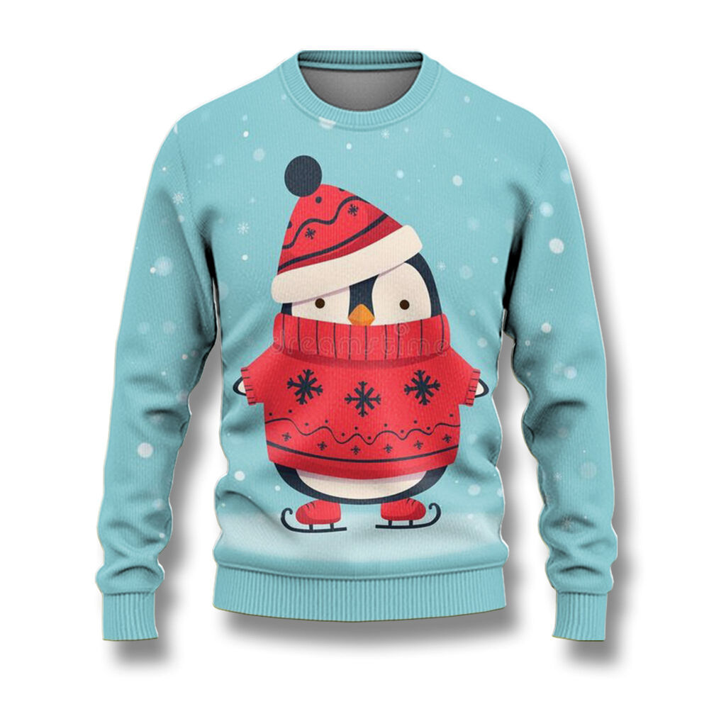 Christmas Penguin Ugly Sweaters