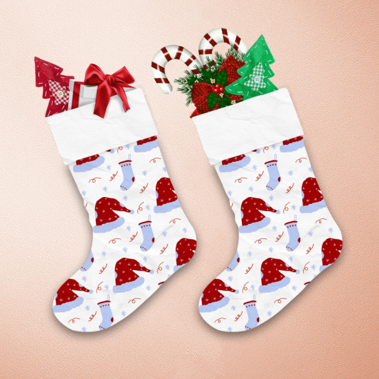 Christmas Santa Hat And Sock Christmas Stocking 1