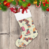 Christmas Scarf Mittens Gloves Hats And Snowflake Christmas Stocking