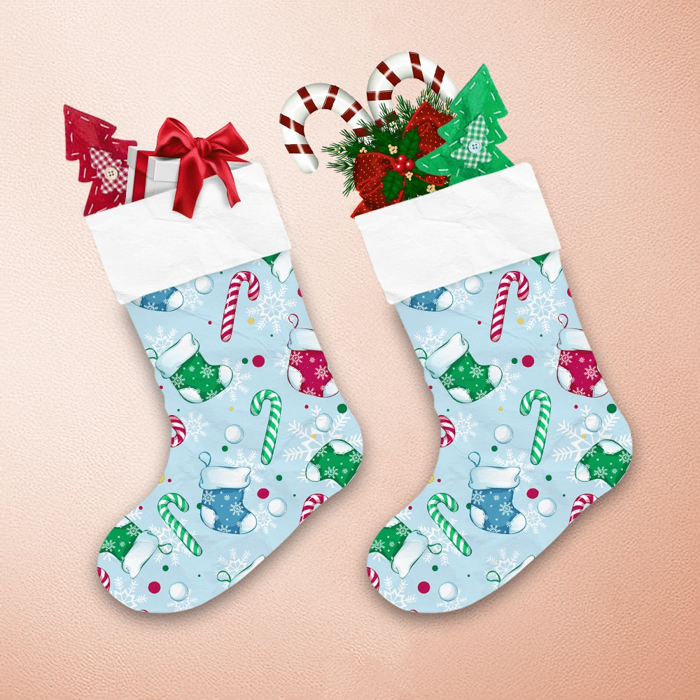 Christmas-Socks-Striped-Candies-Snowballs-And-Confetti-Christmas-Stocking-1 Christmas Socks Striped Candies Snowballs And Confetti Christmas Stocking 1
