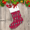 Christmas Sweets Candy And Bone On Red Christmas Stocking