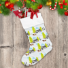Christmas Time Dachshund With Little Home Christmas Stocking