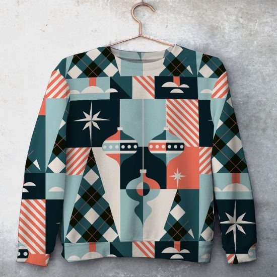 Christmas Time Unisex All Over Print Cotton Sweatshirt