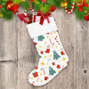 Christmas Tree Candy Canes And Socks Christmas Stocking
