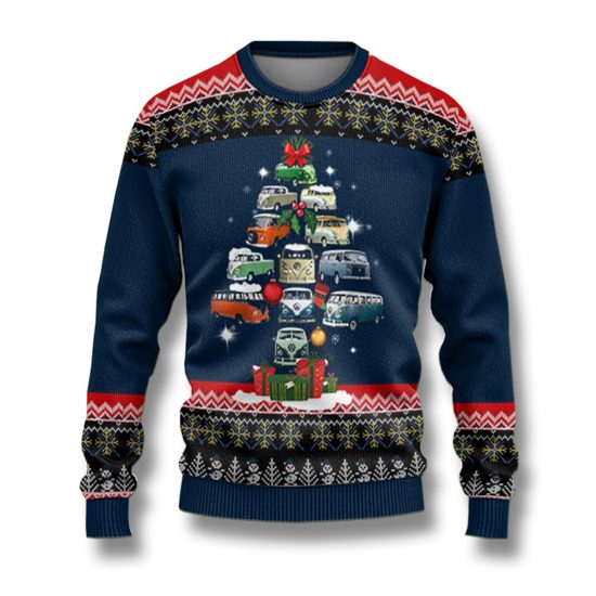 Christmas Tree Car Ugly Sweaters