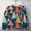 Christmas Tree Pattern Unisex All Over Print Cotton Sweatshirt