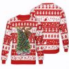Christmas Tree Reindeer Unisex All Over Print Cotton Sweatshirt
