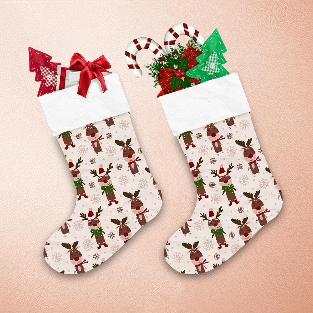Christmas-Winter-Sleeping-Reindeer-And-Snowflakes-Christmas-Stocking-1 Christmas Winter Sleeping Reindeer And Snowflakes Christmas Stocking 1