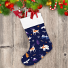 Christmas With Polar Bear And Reindeer In Scarfs Christmas Stocking