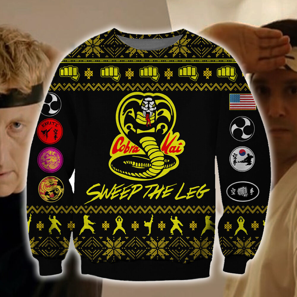 Cobra Kai 3D All Over Printed Ugly Christmas Sweatshirt