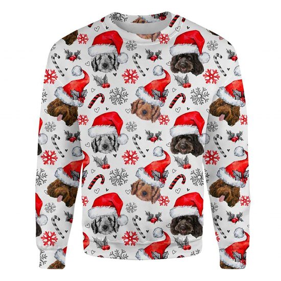 Cockapoo Xmas Decor Ugly Christmas Sweatshirt Animal Dog Cat Sweater Unisex