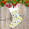 Colorful Mittens Glove And Balls Illustration Christmas Stocking