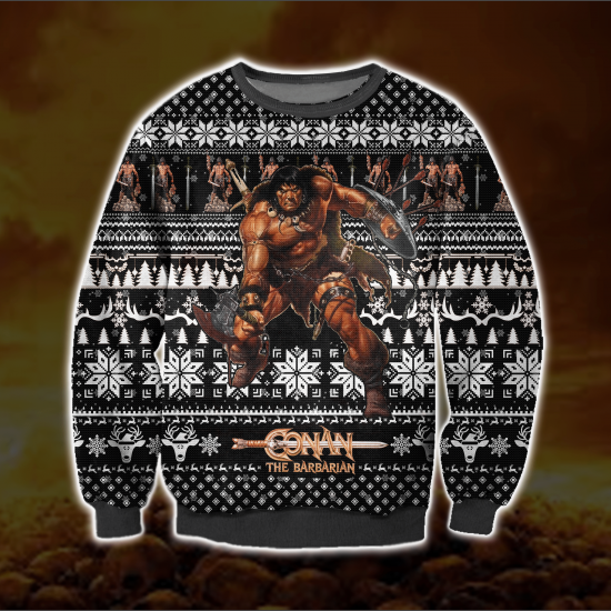 Conan The Barbarian 3D All Over Printed Ugly Christmas Sweatshirt