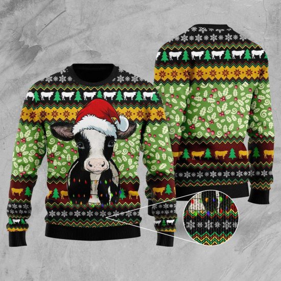 Cow Xmas Ugly Sweatshirt