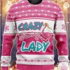 Crazy Flamingo Lady Ugly Christmas Sweater