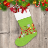 Cute Characters And Symbols In Cartoon Style Pattern Christmas Stocking