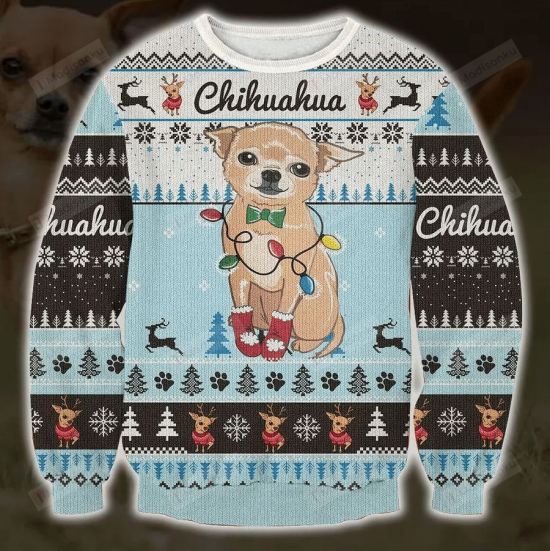 Cute Chihuahua Ugly Christmas Sweater