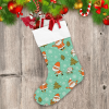 Cute Moments Of Santa And Teddy Bear On Christmas Holiday Christmas Stocking