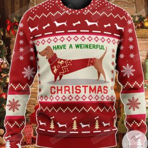 Dachshund Have A Weinerful Christmas Ugly Christmas Sweater