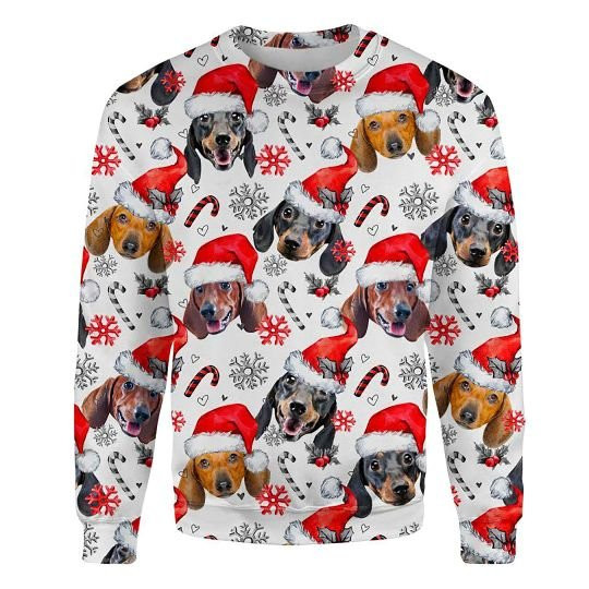 Dachshund Xmas Decor Ugly Christmas Sweatshirt Animal Dog Cat Sweater Unisex