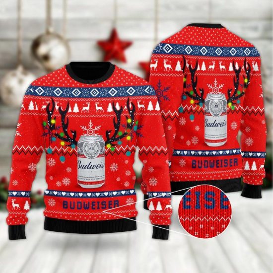 Deer Budweiser Ugly Sweatshirt