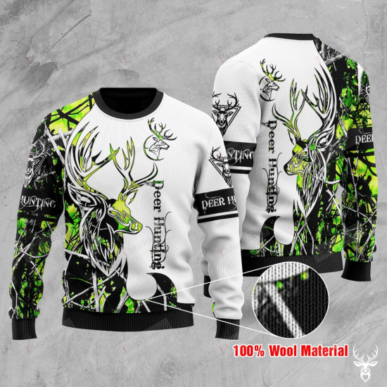 Deer Hunting Ugly Christmas Sweater
