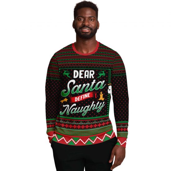 Define Naughty Ugly Christmas Sweatshirt Colins Store 2