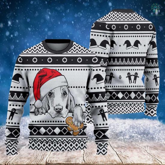 Dog And Christmas Cake Sweatshirt - Ugly Christmas Sweatshirt - Funny Christmast - Christmas Funny Santa