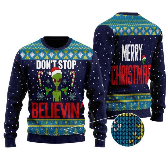 Don't Stop Believin Ugly Sweaters
