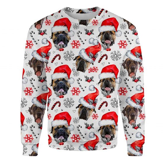 English Mastiff Xmas Decor Ugly Christmas Sweatshirt Animal Dog Cat Sweater Unisex