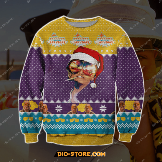 Fabulous Las Vegas 3D Print Ugly Christmas Sweatshirt