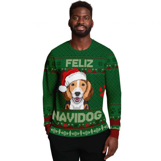 Feliz Navidog Beagle Ugly Christmas Sweatshirt Colins Store 2