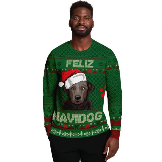 Feliz Navidog Labrador Ugly Christmas Sweatshirt Colins Store 2