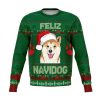 "Feliz Navidog - Shiba Inu" Ugly Christmas Sweatshirt - Colins Store