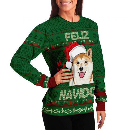 Feliz Navidog Shiba Inu Ugly Christmas Sweatshirt Colins Store 6