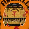 Fireball Cinnamon Whisky Knitting Pattern 3D Print Ugly Sweatshirt