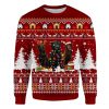 Flat Coated Retriever Ugly Christmas Sweatshirt Animal Dog Cat Sweater Unisex
