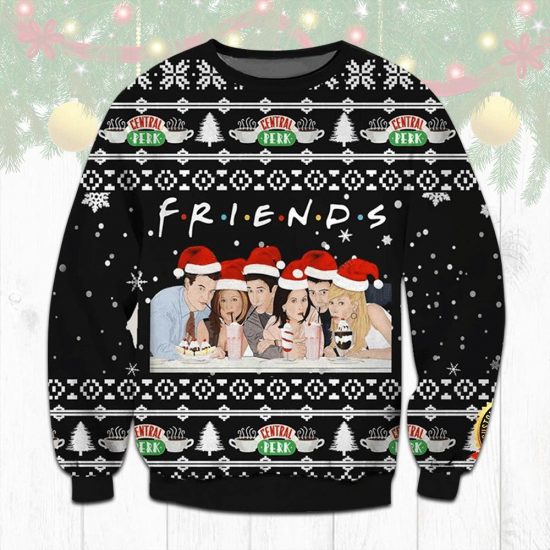 Friends Tv Central Perk Ugly Christmas Sweatshirt