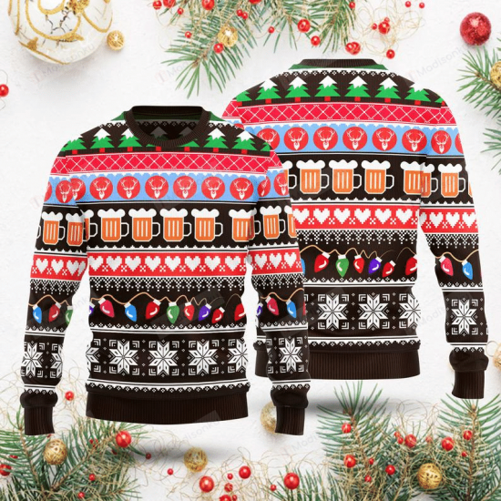 Funny Christmas Beer Ugly Christmas Sweater