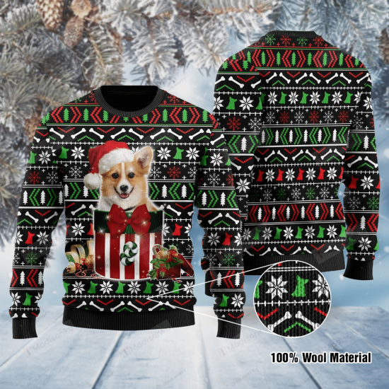 Funny Corgi Dog Ugly Christmas Sweater