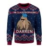 Gearhomies Sweatshirt Im Claustrophobic Darren Unisex 3D Ugly Christmas Sweater All Over Print