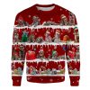 German Wirehaired Pointer Snow Christmas Ugly Christmas Sweatshirt Animal Dog Cat Sweater Unisex