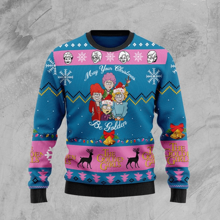Golden-Girls-Christmas-Sweatshirt Golden Girls Christmas Sweatshirt