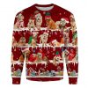 Goldendoodle Snow Christmas Ugly Christmas Sweatshirt Animal Dog Cat Sweater Unisex