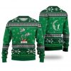 Golf Pattern Falling Snowflakes Sweater Christmas Knitted Sweater Print Fashion Sweatshirt For Everyone