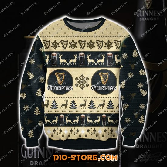 Guinness Beer 3D All Over Print Ugly Christmas Sweatshirt